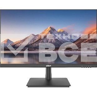 Монитор 24' Dahua DHI-LM24-L200N VA 1920x1080, 75 Гц, 5 мс, 16:9, 200 кд/м², 1xHDMI, 1xVGA, VESA 100x100 мм, черный