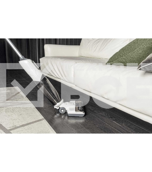 Пылесос вертикальный GARLYN Aqua Base 3 белый/черный, питание от аккумулятора, 170 Вт, уборка сухая/влажная, пылесборник 0.4 л