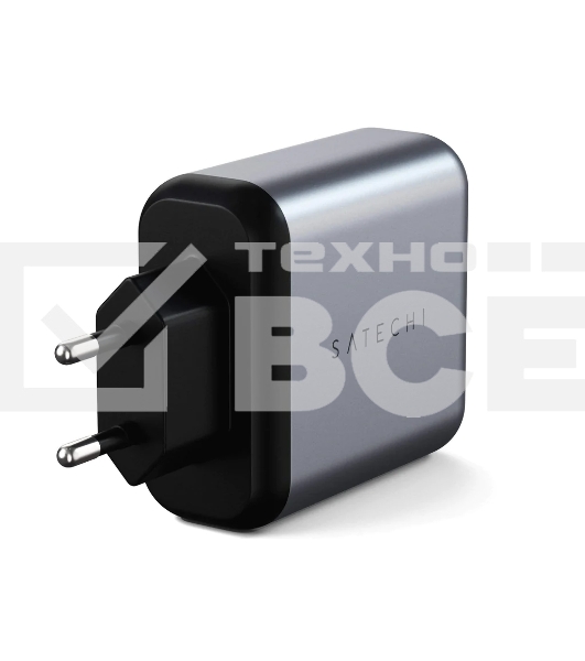 Сетевое зар./устр. Satechi USB-C GaN Wall Charger 30W 3A (PD) USB Type-C универсальное серый (ST-UC30WCM-EU)