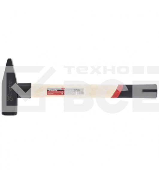 Молоток слесарный Matrix 800 г, квадратный боек, деревянная рукоятка