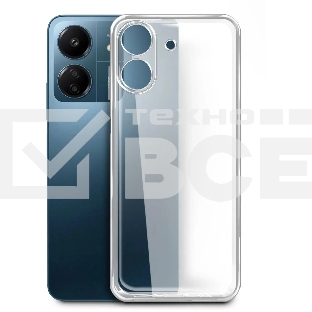 Чехол (клип-кейс) BoraSCO для Xiaomi Redmi 13C Silicone Case прозрачный (72840)