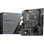 Материнская плата MSI PRO H610M-G OEM LGA 1700, Intel H610, 2xDDR5, 4xSATA, 1xM.2 (PCIe 3.0 x4), 1xPCIe 4.0 x16, 2xPCIe x1, 1xVGA, 1xHDMI, 1xDP, 1x1Gb LAN, 4xUSB-A 5Gbps, 2xUSB-A 2.0, 1xPS/2, 3x3.5 мм, 7.1, чёрный, mATX, фото 1