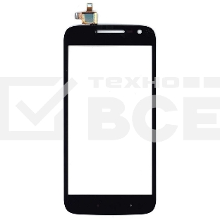 Сенсорное стекло (тачскрин) для Motorola Moto G4 Play, черное