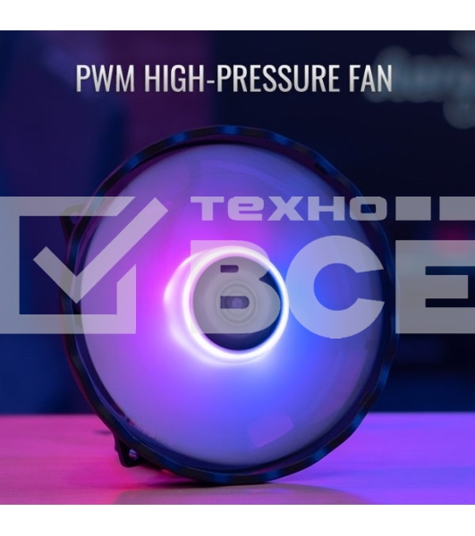 Кулер для процессора AeroCool / Formula Rave 3 ARGB черный, 120 мм, алюминий/медь, 1800 об/мин, 27 дБ, 4 pin, 125 Вт, 135 мм