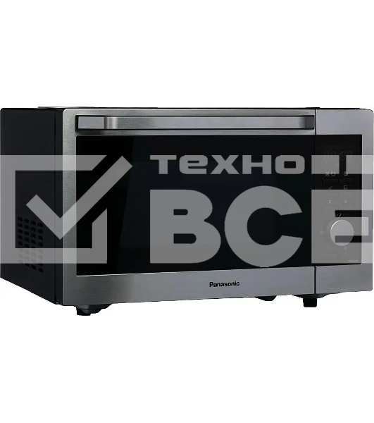 Микроволновая печь Panasonic NN-C69MSZPE нержавеющая сталь/черный 30л 1000Вт поворотный механизм, кнопки