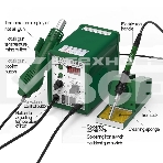 Паяльная станция BST-878D  2в1, LED-дисплей, 100-450С, 700Вт, фото2