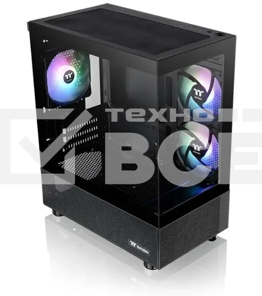 Компьютерный корпус Thermaltake View 170 TG ARGB черный без БП mATX 4x120mm 2x140mm 1x200mm 2xUSB3.0 audio bott PSU