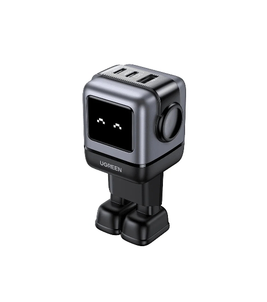 Сетевое зарядное устройство Nexode Robot 65Вт 2xUSB-C, 1xUSB-A, GaN Gray (25685B)