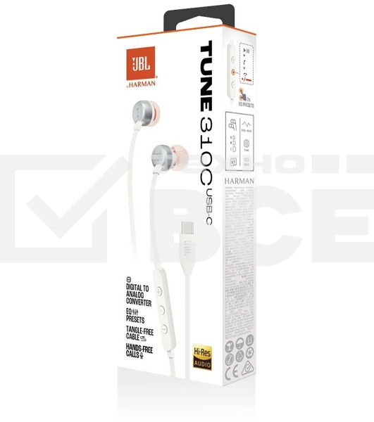 Наушники JBL TUNE 310C белый