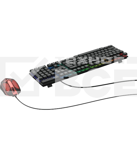 Клавиатура + мышь Оклик GMNG 400GMK клав:черный мышь:черный USB
