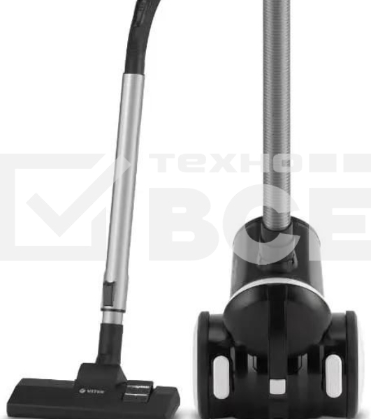 Пылесос Vitek 8142-VT-01 черный/белый, 200/1500 Вт, уборка сухая, пылесборник циклонный фильтр, 1.8 л