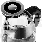Чайник Centek CT-0018, 1.2л, 1600Вт, стекло, серебристый, фото2