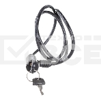 Замок тросовый ЗУБР Стандарт, 2 ключа в комплекте, длина троса 950мм, d 6мм 37269-95, фото 1