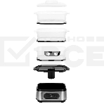 Пароварка электрическая Kitfort КТ-4082 3ярус. 800Вт серебристый, фото4