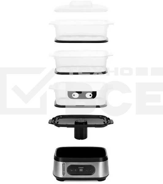 Пароварка электрическая Kitfort КТ-4082 3ярус. 800Вт серебристый