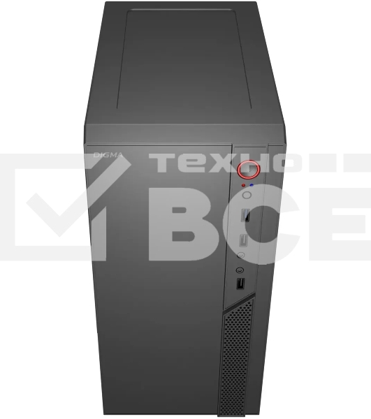 Компьютерный корпус Digma DCC-MN306 черный без БП mATX 1x80мм 1x92мм 2x120мм 2xUSB 2.0 1xUSB 3.0 audio