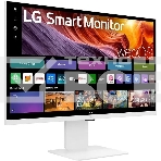 Монитор 31.5' LG UltraFine 32U830SA-W IPS 3840x2160, 60 Гц, 5 мс, 16:9, 400 кд/м², 2xHDMI 2.0, USB-C (65 Вт), USB Hub (2x USB 3.0), 3.5 Jack, HDR10, динамики (2x5 Вт), Smart TV, Wi-Fi, Bluetooth, VESA 100x100, белый, фото4