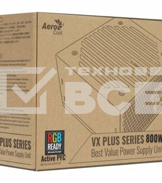 Блок питания Aerocool/Formula VX PLUS 800 RGb, 800Вт, 120мм, черный