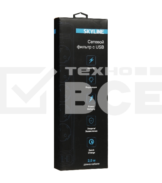 Сетевой фильтр Skyline USP-520 Black PD3.0