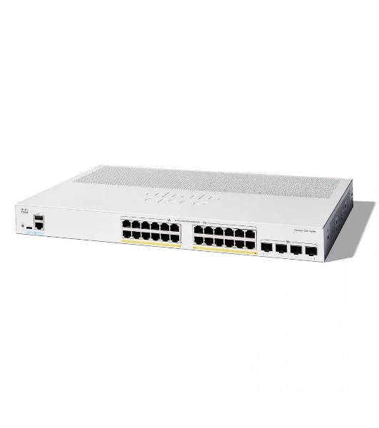 Коммутатор Cisco Catalyst C1200-24P-4X, 24×1 Гбит/с + 4×10 Гбит/с SFP+