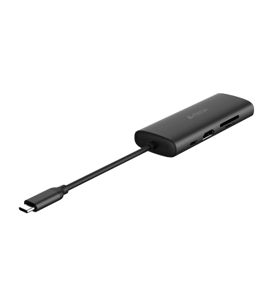 Разветвитель USB-C A4Tech DST-80C 2порт. серый