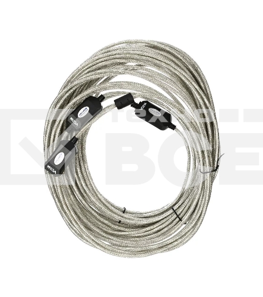 Кабель-адаптер VCOM VUS7049-25M USB2.0-repeater, удлинительный активный <Am-->Af> 25м