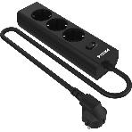 Сетевой фильтр Philips CHP2135BB/51, 3м, 3 розетки, черный, фото 1
