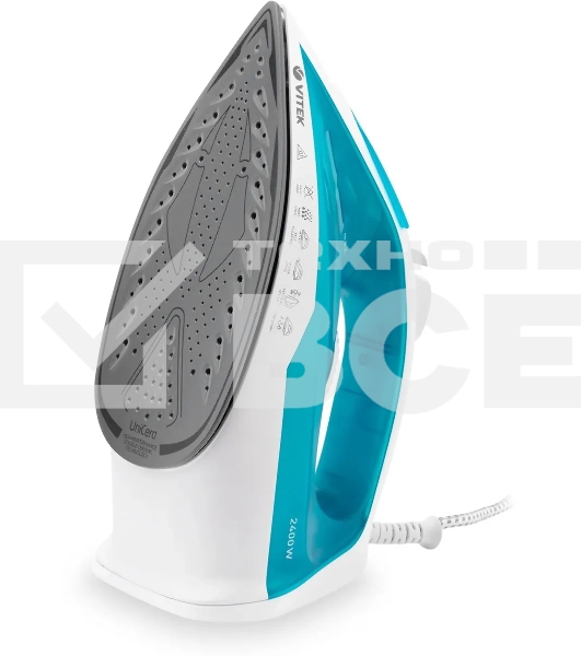 Утюг Vitek VT-8336 белый/бирюзовый