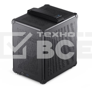 Корпус JONSBO Computer Case C6Handle black hang-in version черный, Mini-Tower, материнская плата mATX, без БП, прозрачная боковая панель