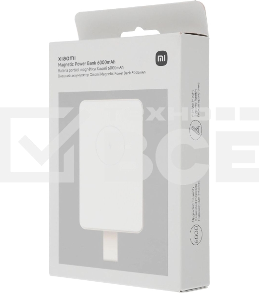 Внешний аккумулятор Xiaomi Magnetic Power Bank 6000mAh GL WPB0620MI бежевый (BHR9074GL)