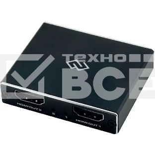 Сплиттер аудио-видео Digma DHSP-v2x2 HDMI (f)/2хHDMI (f) черный