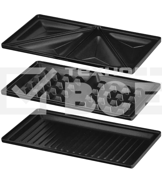 Вафельница Vitek VT-2626 850Вт черный/серебристый