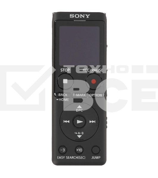 Диктофон Sony ICD-UX570 черный Цифровой бизнес диктофон, черный , 4 Гб встроенной памяти,  время работы: 22 часа (mp3: 48кБ/с),  вес:48 гр, OLED дисплей, нормализация воспроизведения, автоматическая настройка чувствительности микрофона