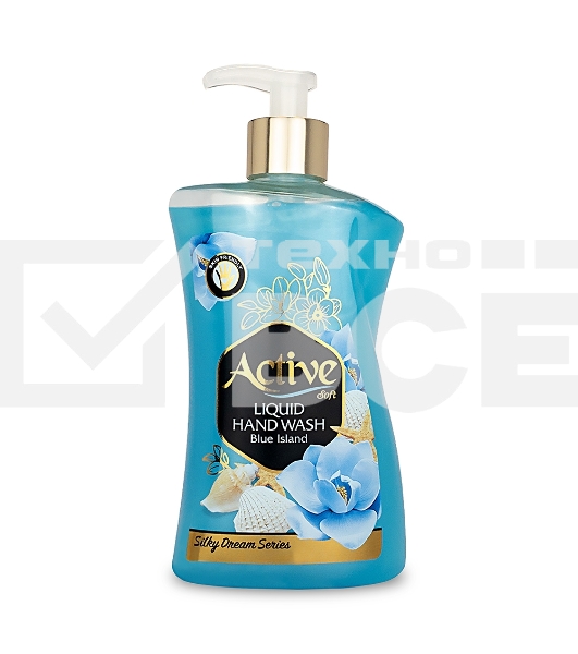 Жидкое мыло жемчужное Active 450 мл. С дозатором. Ракушка и цветок (511801640)