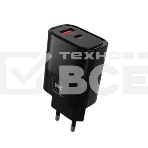Сетевое зарядное устройство MORE CHOICE (4620202555557) NC81i СЗУ 1USB+1Type-C 3.0A PD 20W+ QC3.0, черный, фото 1