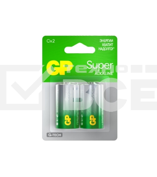 Алкалиновые батарейки GP Super Alkaline G-Tech 14А типоразмера C - 2 шт. на блистере (2 шт.)