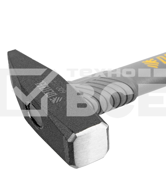 Молоток слесарный Denzel 600 г, кованый, фибергласовая рукоятка c TPR покрытием