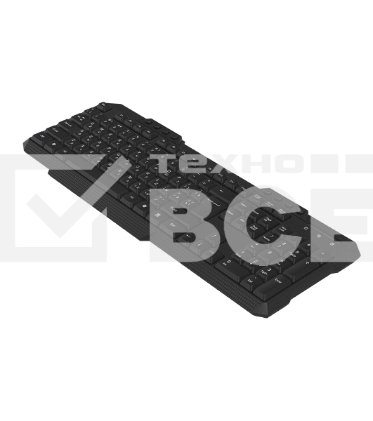 Комплект клавиатура+мышь Maxvi KWS-06 Combo беспроводной, USB, 1600 DPI, чёрный