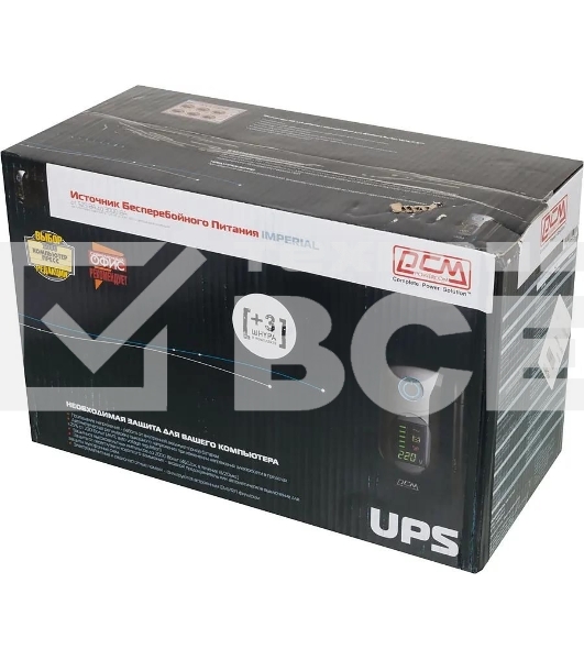 Источник бесперебойного питания Powercom Imperial IMD-625AP 375Вт 625ВА черный