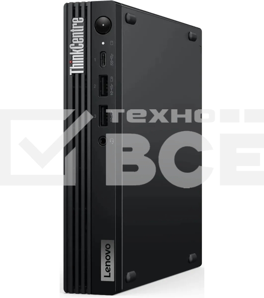 Мини ПК Lenovo ThinkCentre Tiny M70q-5 slim i5 14400T (1.3) 16Gb SSD512Gb UHDG Windows 11 Pro 64 WiFi BT 90W kb мышь клавиатура черный (12TD004HUM)