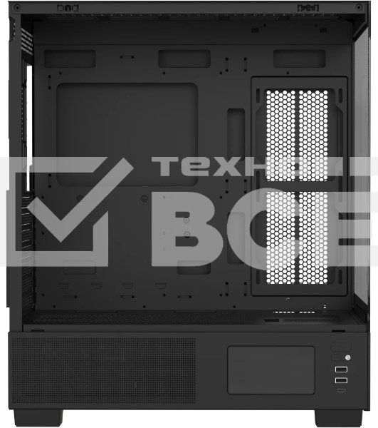 Компьютерный корпус AeroCool/Formula V Line Crystal E1 Black, ATX, TYPE-C*1, USB3.0*2, Switch Display Panel