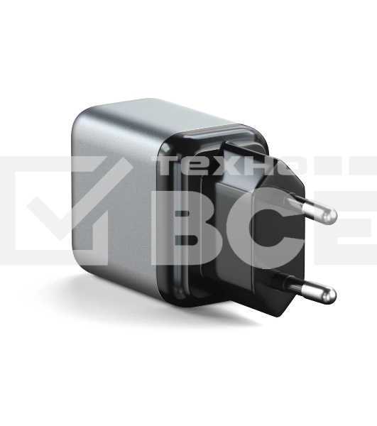 Сетевое зар./устр. Satechi USB-C GaN Wall Charger 30W 3A (PD) USB Type-C универсальное серый (ST-UC30WCM-EU)