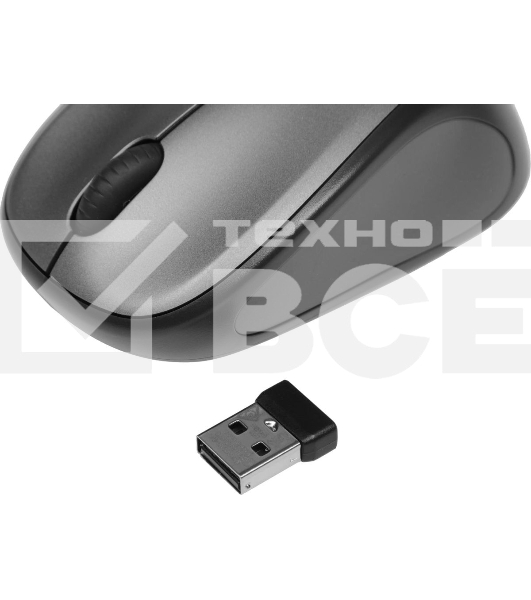 Мышь беспроводная Logitech M235 серый/черный, 1000 dpi, радиоканал, USB, кнопки - 3