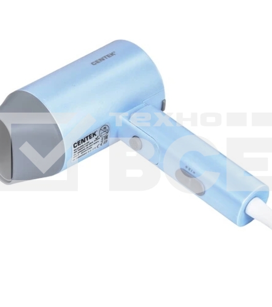 Фен Centek CT-2203 синий, 1600 Вт, компактный, ионизация