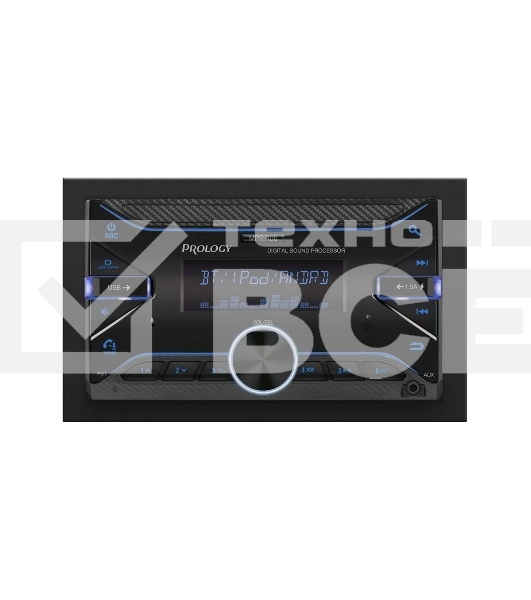 Автомагнитола Prology MPR-100, 2 DIN, Bluetooth, USB Type-A, AUX, пульт ДУ