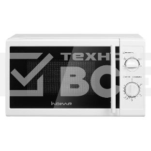 Микроволновая печь HOME HMM207СW белый, 20 л, 700 Вт, переключатели - поворотный механизм