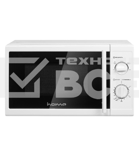 Микроволновая печь HOME HMM207СW белый, 20 л, 700 Вт, переключатели - поворотный механизм