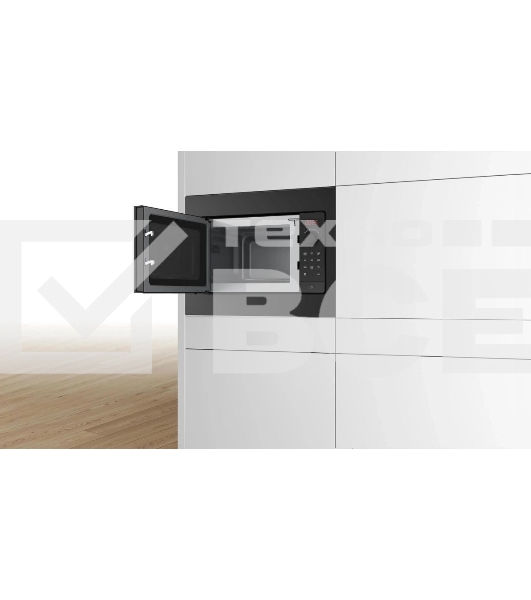 Микроволновая печь Bosch BFL523MB4 черный (встраиваемая)