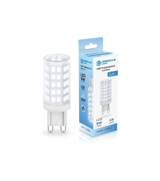 Лампа светодиодная Ambrella light 100906 LED G9 9W 6400K 220-240V