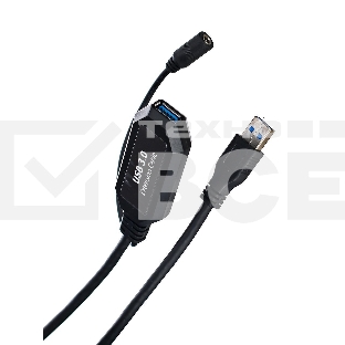 Кабель-адаптер USB3.0-repeater, удлинительный активный <Am-->Af> 5м VCOM